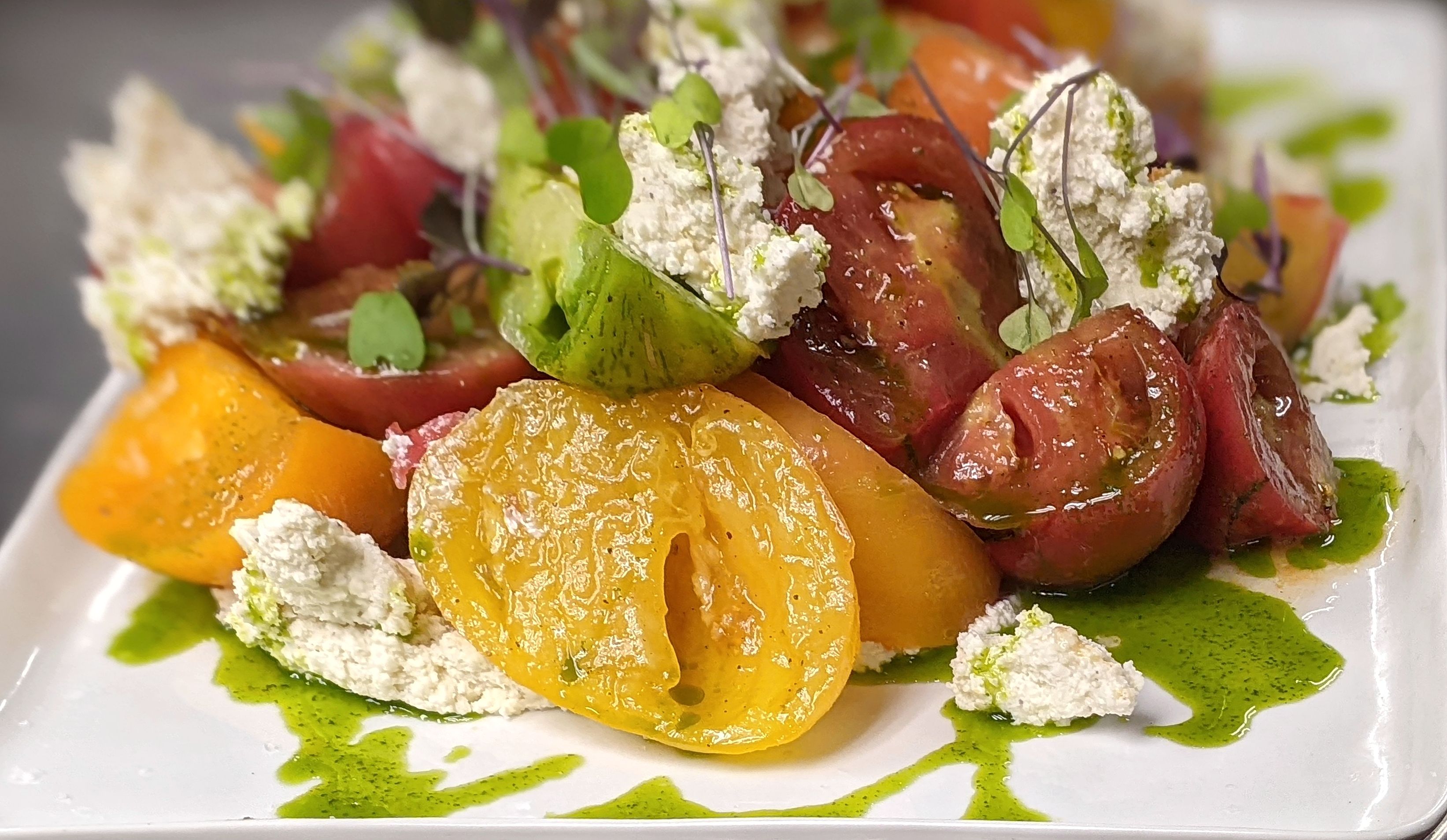 Farm to table organic plate