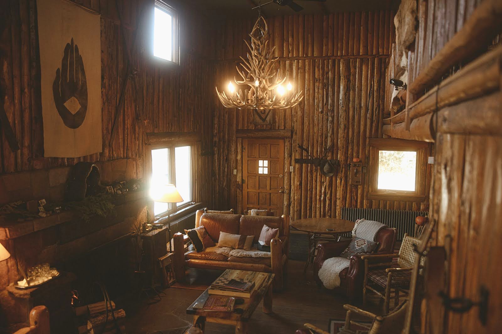 Guests gathered at the Main Lodge at Beyul